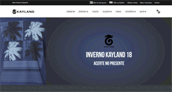 Desktop Screenshot of kayland.com.br